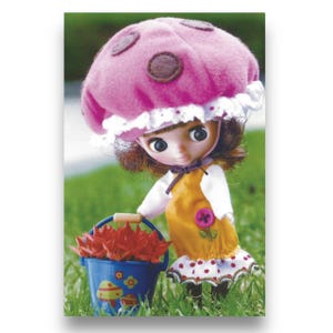 Cartolina artistica vintage Blythe Doll del Giappone Y2K anni 2000