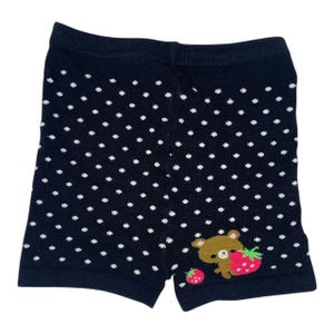 2000s Strawberry Bear Fluffy Pajama Shorts Sz XS