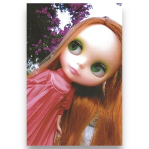 Cartolina d'arte vintage della bambola Blythe del Giappone