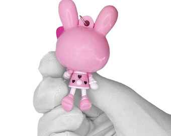 Y2K Rare H. Naoto X Hello Kitty Sanrio Pink Lolita Bunny Charm