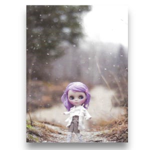 Cartolina d'arte vintage della bambola Blythe del Giappone