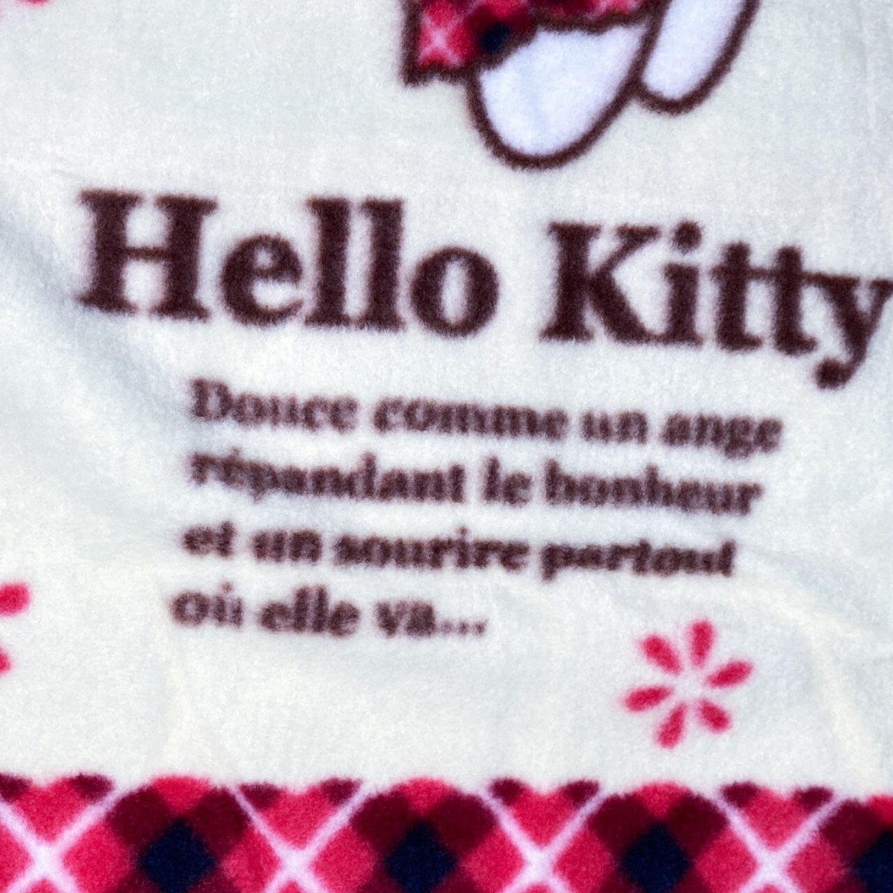 Y2K 2000s 2002 Sanrio Japan Hello Kitty French Angel Fleece