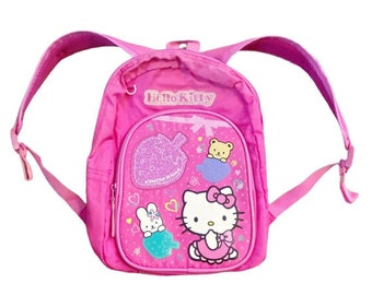 Japan Sanrio Hello Kitty Strawberry Backpack Kawaii