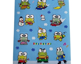 裕美様〈2ケセット〉DOMOTO 東京ドーム7/16 コラボステッカー&カップ 2000s Japan Deadstock New Sanrio Keroppi Sticker Sheet - Etsy