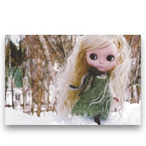 Cartolina artistica vintage Blythe Doll del Giappone Y2K anni 2000