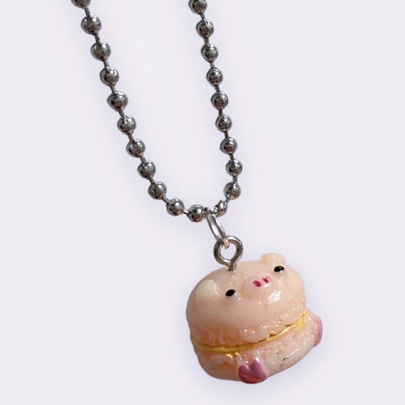 Japan Kawaii Y2K Animal Macaroon Dessert Necklace - image 3