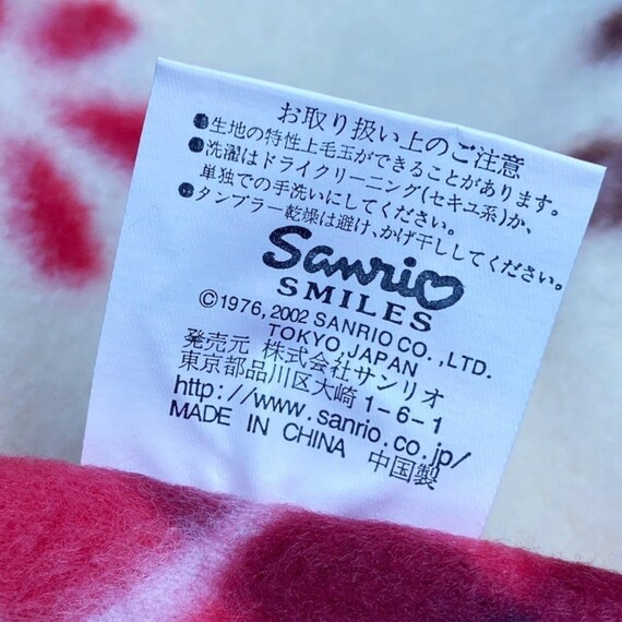 Y2K 2000s 2002 Sanrio Japan Hello Kitty French Angel Fleece
