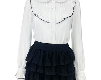 Jirai Kei Evelyn Long Sleeve Dolly Blouse Sz S/M