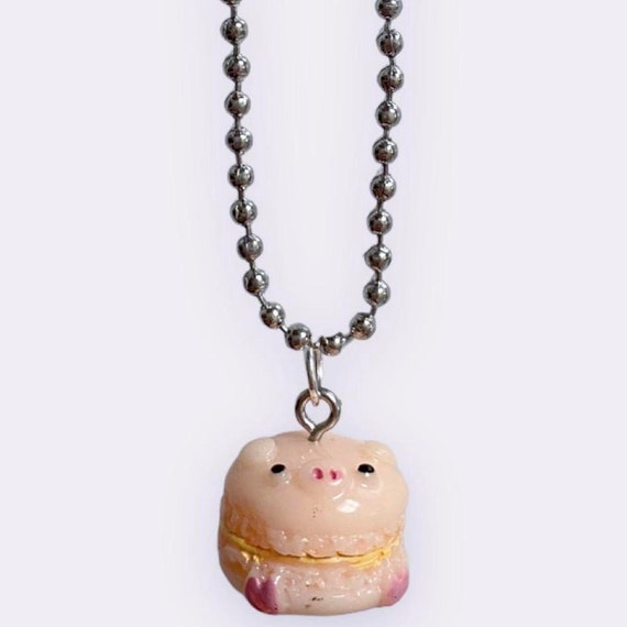 Japan Kawaii Y2K Animal Macaroon Dessert Necklace - image 2