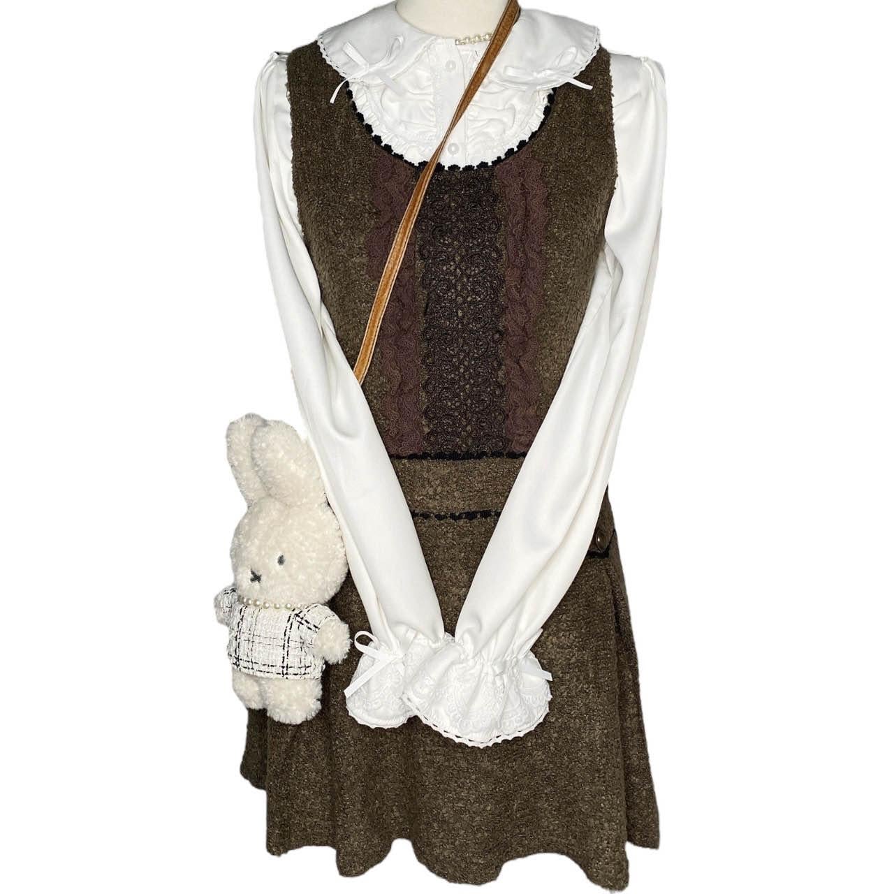 liz lisa brown dress Vera Wang: Matis main image 1