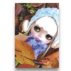 Cartolina d'arte vintage della bambola Blythe del Giappone