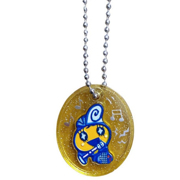 Japon Y2K Bandai 2004 Tamagotchi Caractère Pendentif Collier