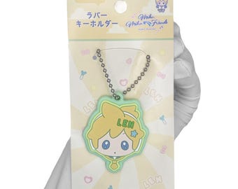 Deadstock New Hatsune Miku Vocaloid Diner Keychain - Len