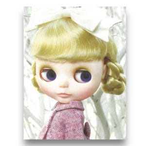 Cartolina d'arte vintage della bambola Blythe del Giappone