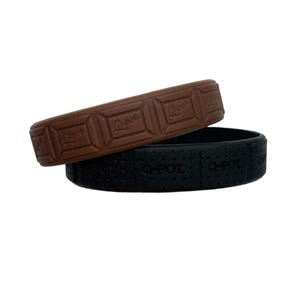 2000s Y2K Set of 2 Q-Pot Bracelets - Chocolate and Biscuit