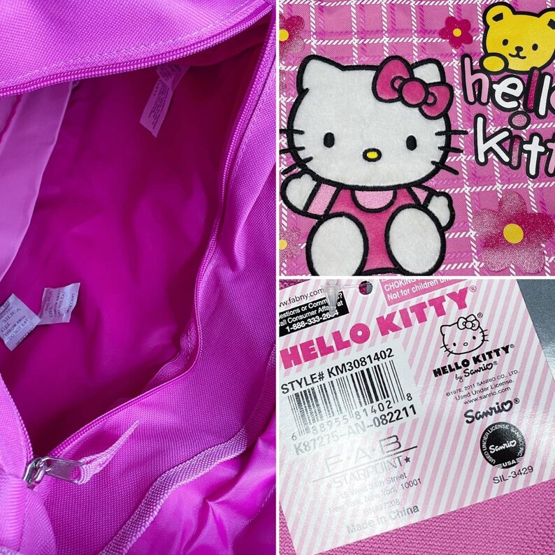 Sanrio New Deadstock 2000s Hello Kitty Messenger Bag School Etsy