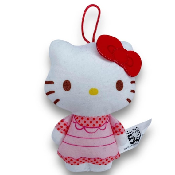 hello kitty pink dress plush Sanrio White & 9.5 Inch Hello Kitty Sanrio 10 Inch Plush |