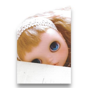 Cartolina d'arte vintage della bambola Blythe del Giappone