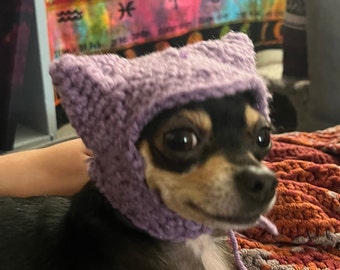 Handmade Custom Animal Hat (chihuahua, cat, small dog)