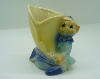 Vintage Pixie Elf Vase Planter Mid Century