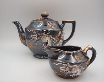 アンティーク ドラゴンウェア シュガーボウル モリヤマ 1920年代