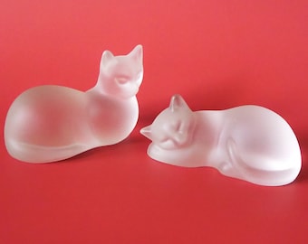 LALIQUE フィギュア CAT Chat ASSIS クリスタルアニマル フランス ルネ