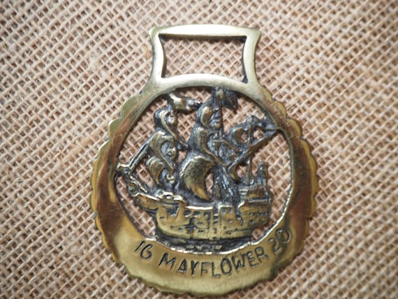 Vintage Mayflower Horse Brass Horse Harness Medallion Solid Brass Horse  Medallion Horse Brasses Equestrian Brass 