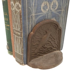 Vintage Cardinal Bookends Cast Iron COPR 1928