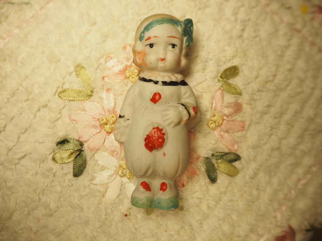 Vintage Bisque Penny Doll 4 Made in Japan Girl Dressed Etsy