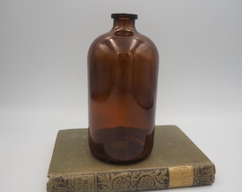 Vintage AmberGlass Apothecary Bottle Medicine Bottle