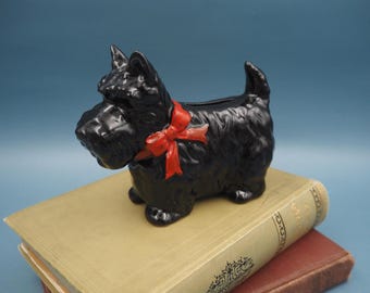 クラシックなスコティッシュテリア犬の貯金箱の金属製置物 - Etsy 日本