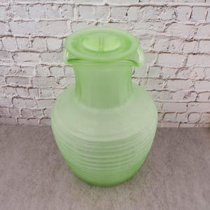 Vintage uranglas dryckesservering Frigidaire med lock