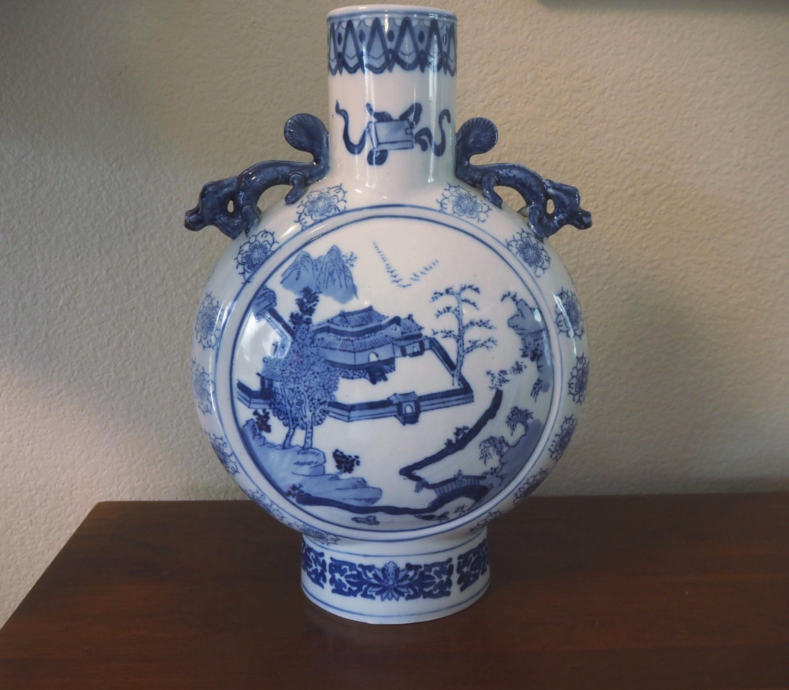 Blue Dragon Vase - Etsy