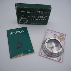Vintage padvinderskompas met originele doos en instructies 11-351