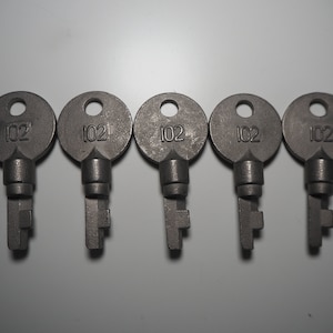 【レア鉄道部品】旧国鉄車両用トイレ用鍵 UPRR Sargent & Greenleaf 102 High Security Environmental Padlock