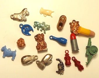 Vintage Cracker Jack Charms: Metal & Plastic Kitsch Prizes
