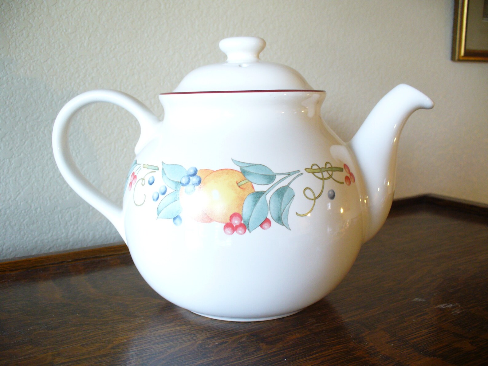 Vintage Corelle Coordinates Abundance Teapot Etsy
