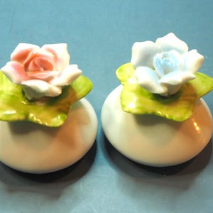 Vintage Flower Shakers Collectible Salt and Pepper Cottage Kitchen