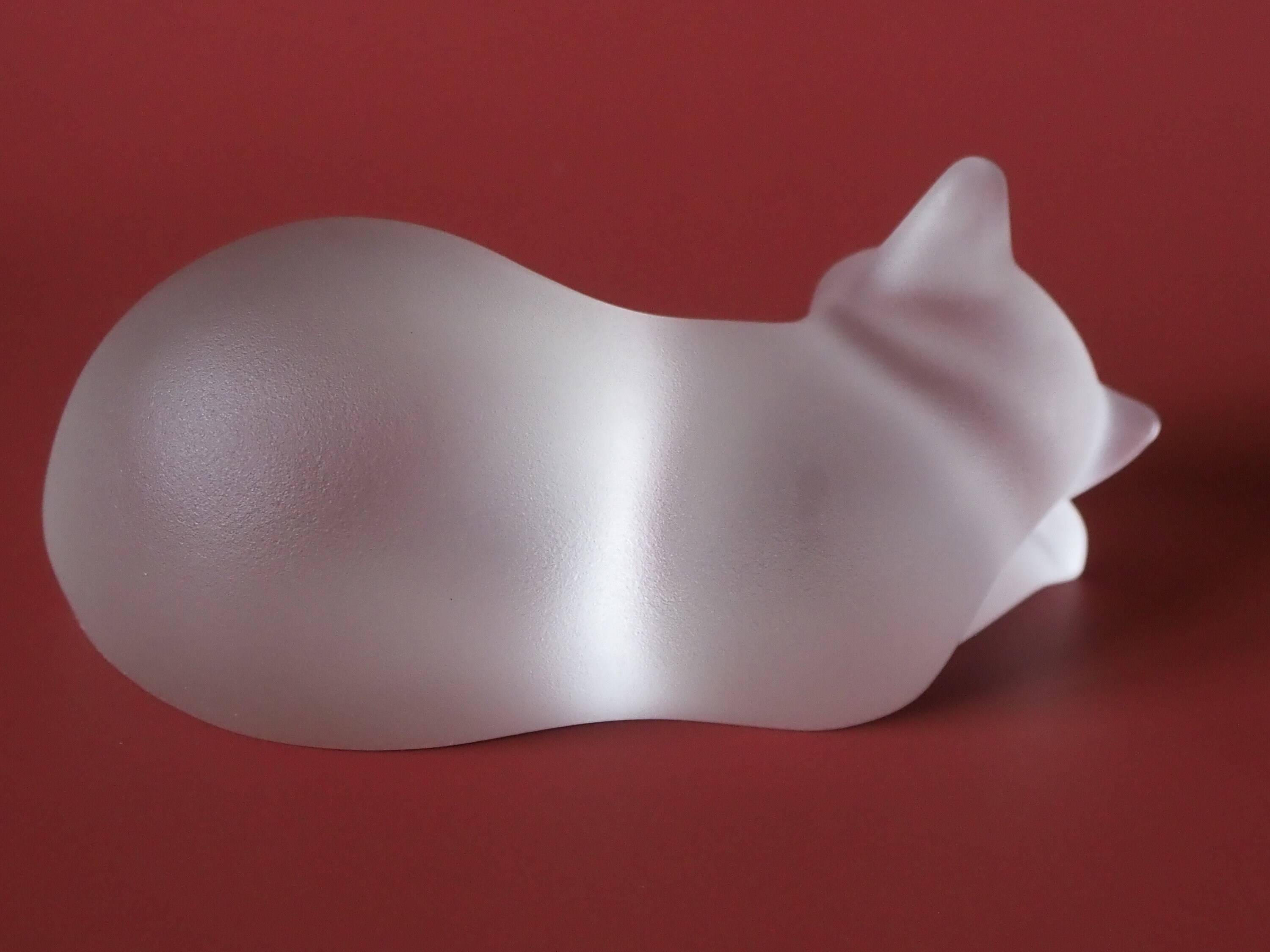 Vintage Lenox Frosted Satin Crystal Cats Marked Lenox 1993 and