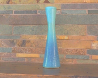 Vintage Van Briggle Ming  Blue Bud Vase  Art Deco Vase Matte Glaze