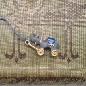 Miniatuur trekspeelgoed Circusolifant Handgemaakt Reynolds