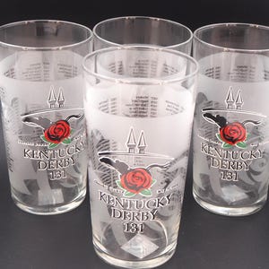 Set of Four Kentucky Derby 131 Mint Julep Glasses