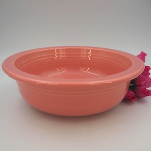 Vintage Fiestaware Nappy/Serving Bowl Rose Retired Color Vintage Fiesta