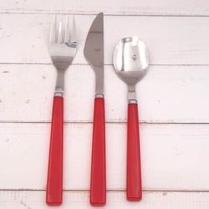 Vintage Bakelite Picnic Time Besteck Set Bakelit