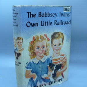 Vintage &quot;The Bobbsey Twins Own Little Railroad&quot;  Laura Lee Hope 1951 with Cover