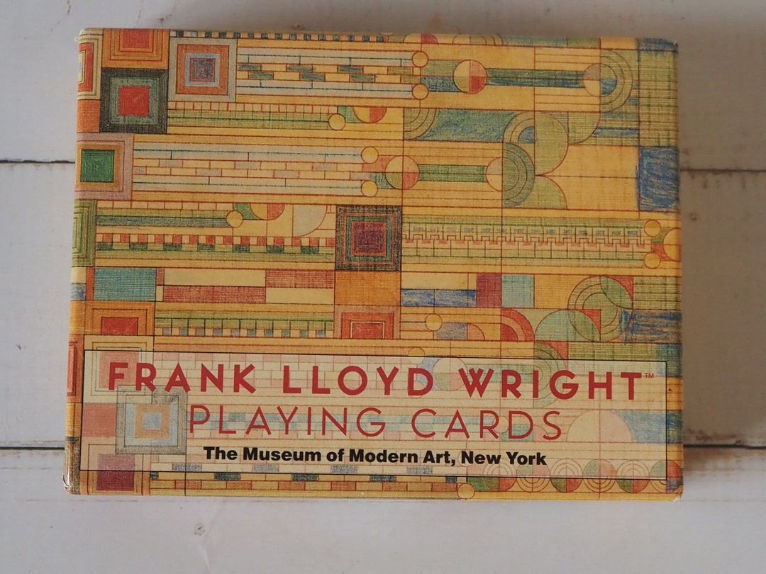 Vintage Frank Lloyd Wright Playing Cards Museum of Modern Art Etsy