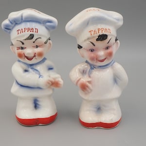 Kitschy Tappan Chef Salt and Pepper Shakers: Mid-Century Kitchen Collectibles