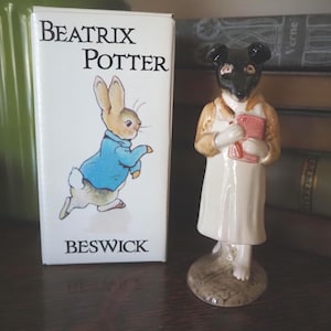 Vintage Beswick Pickles Figurine: Beatrix Potter, Albert Hallum (1971, Original Box)