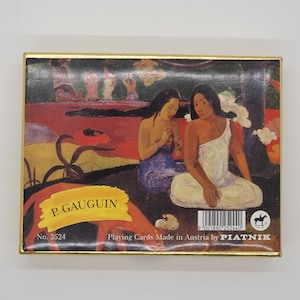 Vintage Piatnik Gauguin Playing Cards Boxed Bridge Deck Double Deck Made in Austria No 2524