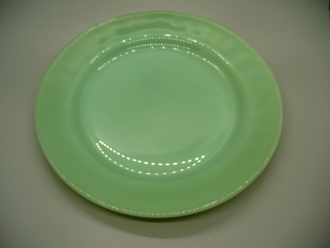 Vintage Fire King Jadeite Restaurant Ware 9 Inch Dinner Plates Etsy